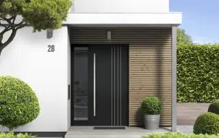 Köster Alu-Haustür mit Seitenteil