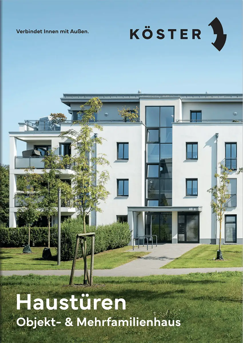 Köster Alutüren für Objekt- und Mehrfamilienhäuser